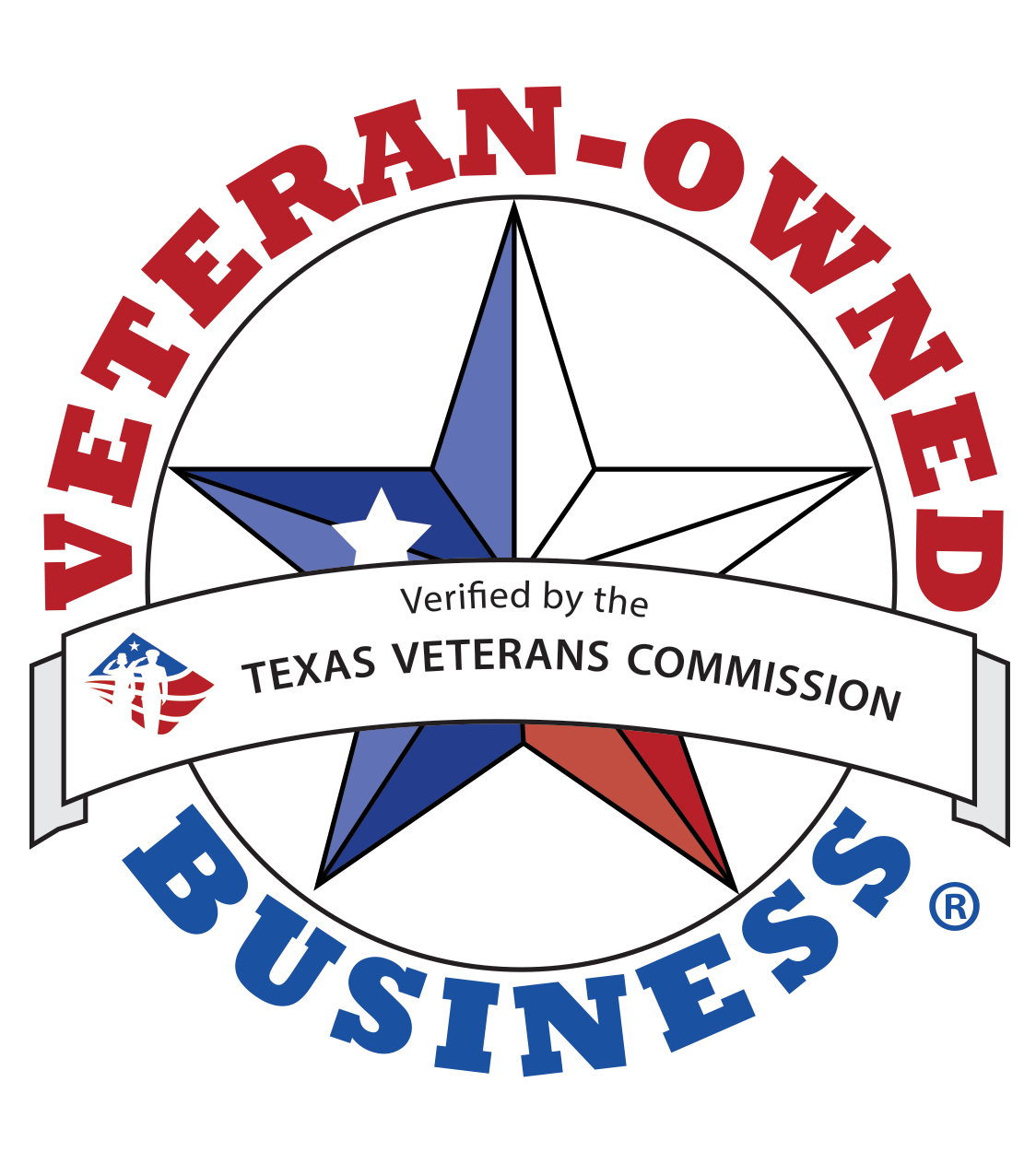 Verified Veteran-Owned Business by the Texas Veterans Commission